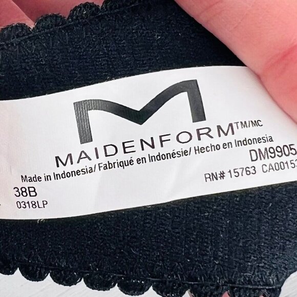 Maidenform DM9905 Bra Size 38B Black NWOT - Picture 3 of 5